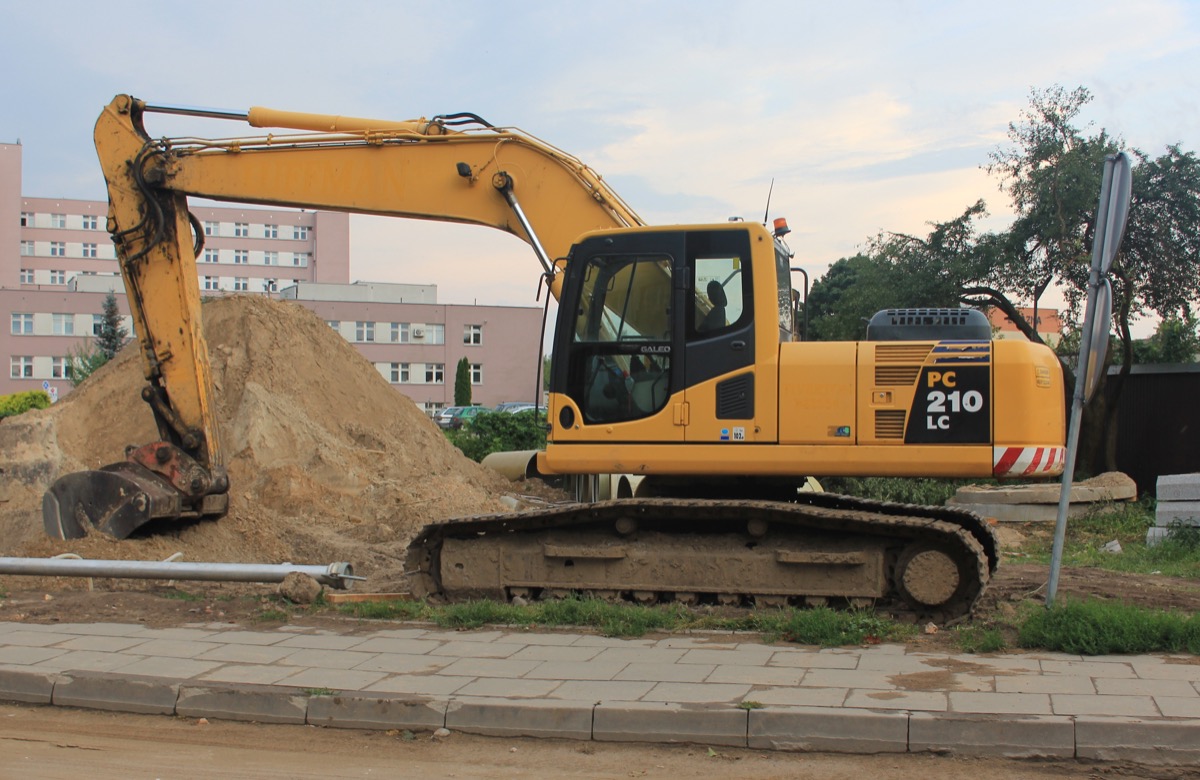 Komatsu excavator for construction work